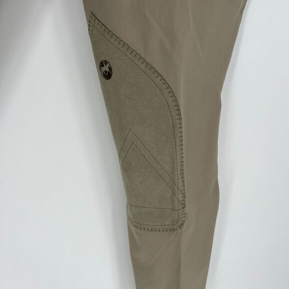 Pikeur Pants Womens 34L The Winner Patch Breeches Tan Riding Pants - Picture 5 of 13